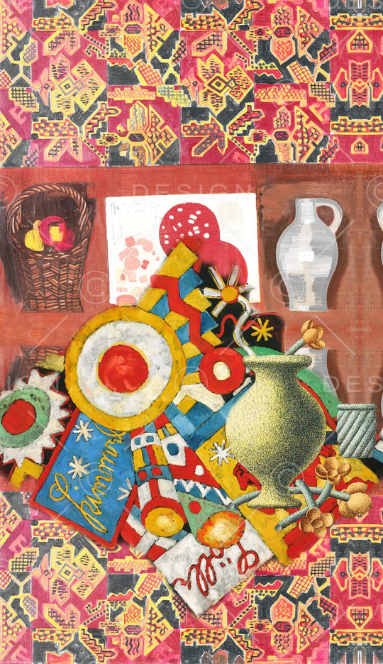 抽象印花华亿平台图片