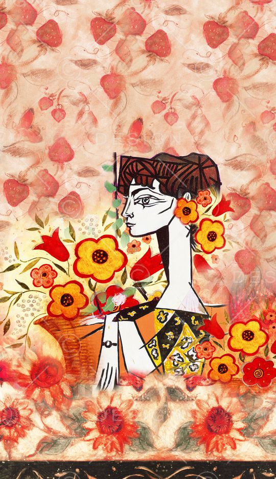 抽象印花华亿平台图片