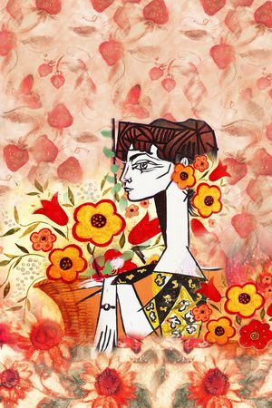 抽象印花华亿平台图片