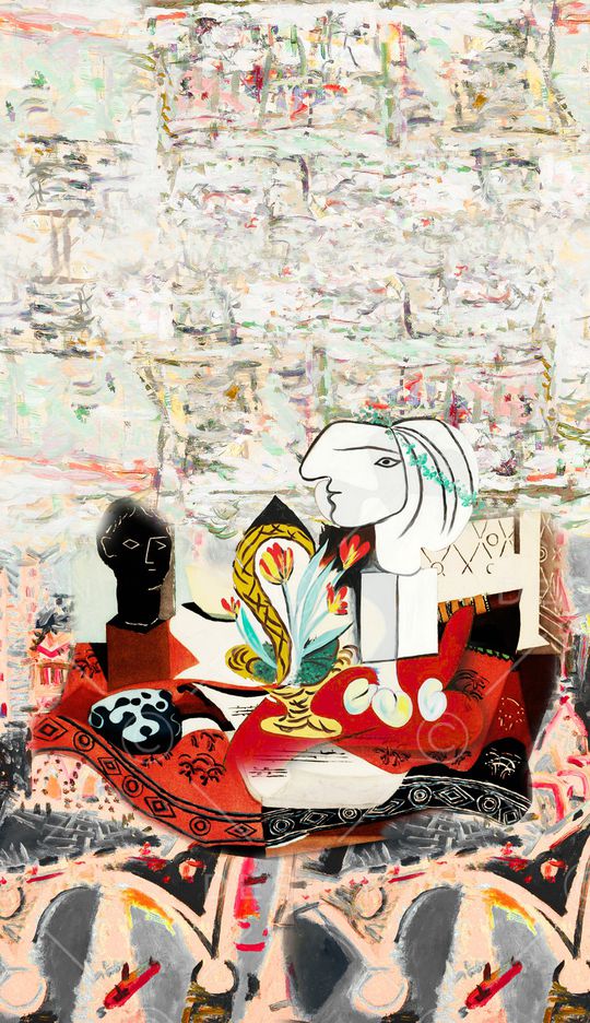 抽象印花华亿平台图片