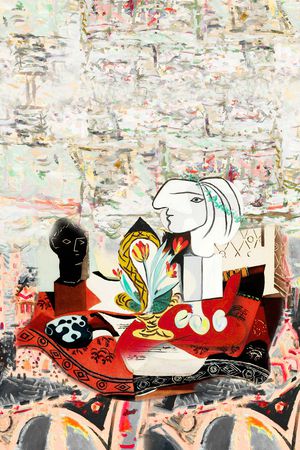 抽象印花华亿平台图片