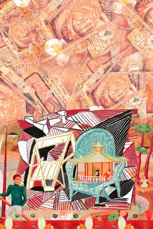 抽象印花华亿平台图片