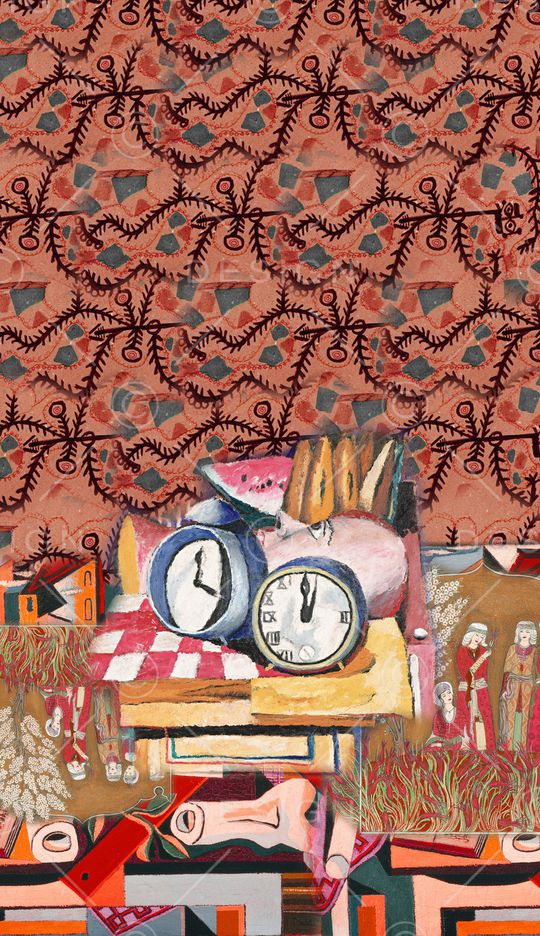 抽象印花华亿平台图片