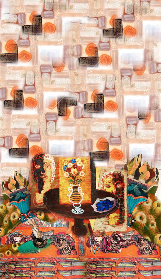 抽象印花华亿平台图片