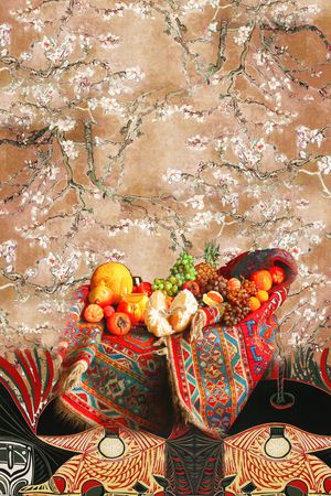 抽象印花华亿平台图片