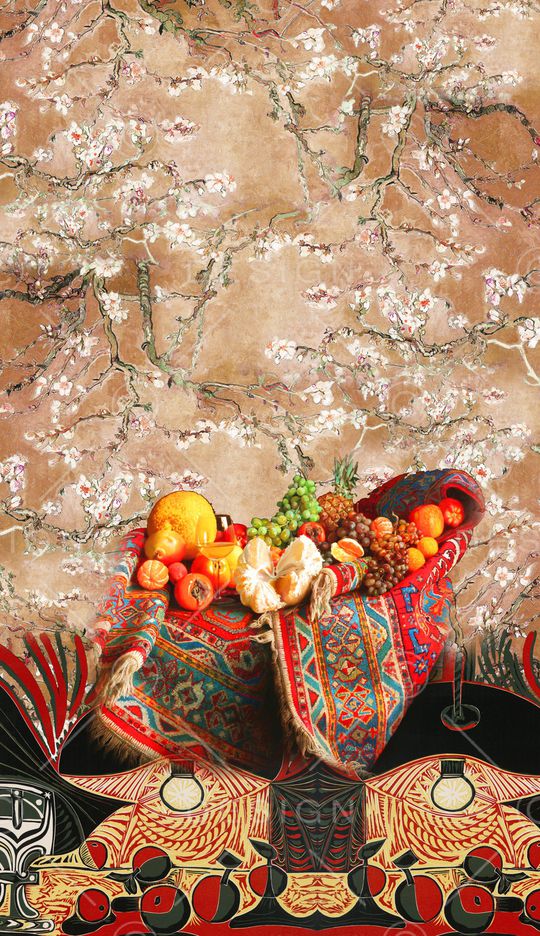 抽象印花华亿平台图片