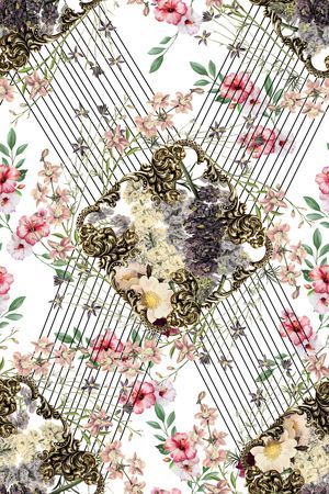 花卉印花华亿平台图片