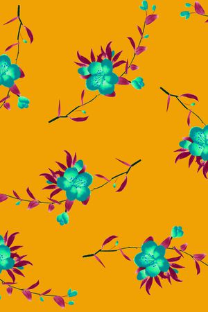 清爽底花卉印花华亿平台图片