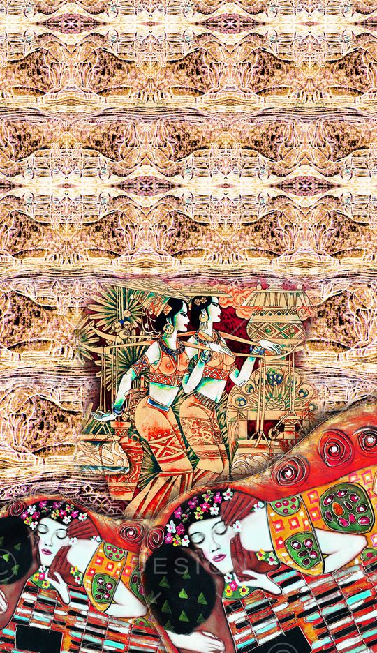 抽象印花华亿平台图片