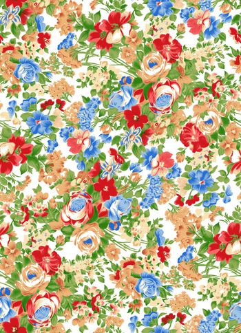 小碎花印花华亿平台图片