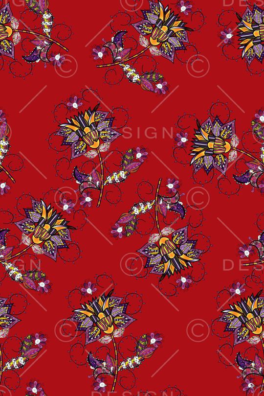 春夏华亿平台印花华亿平台图片