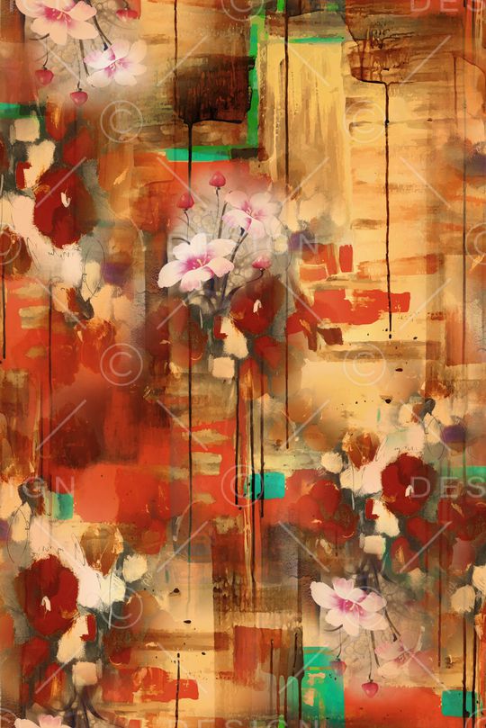 手绘印花华亿平台图片