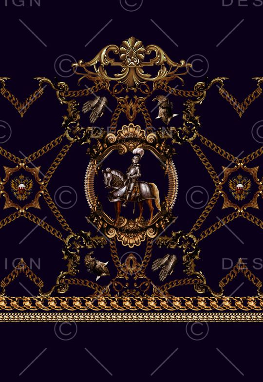 金属锁链底纹印花华亿平台图片