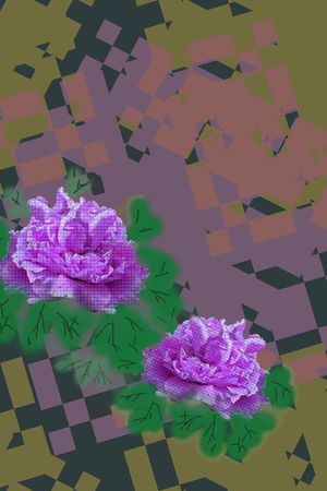 抽象印花华亿平台图片