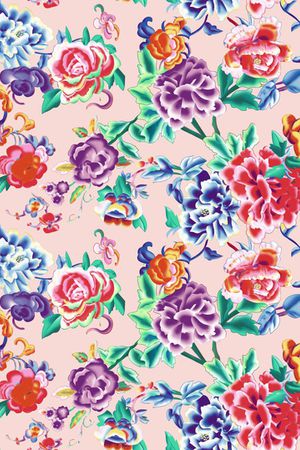 古典花纹印花华亿平台图片