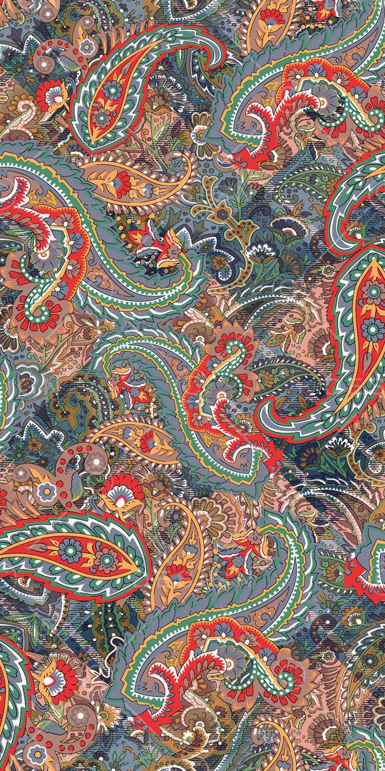 佩斯利印花华亿平台图片