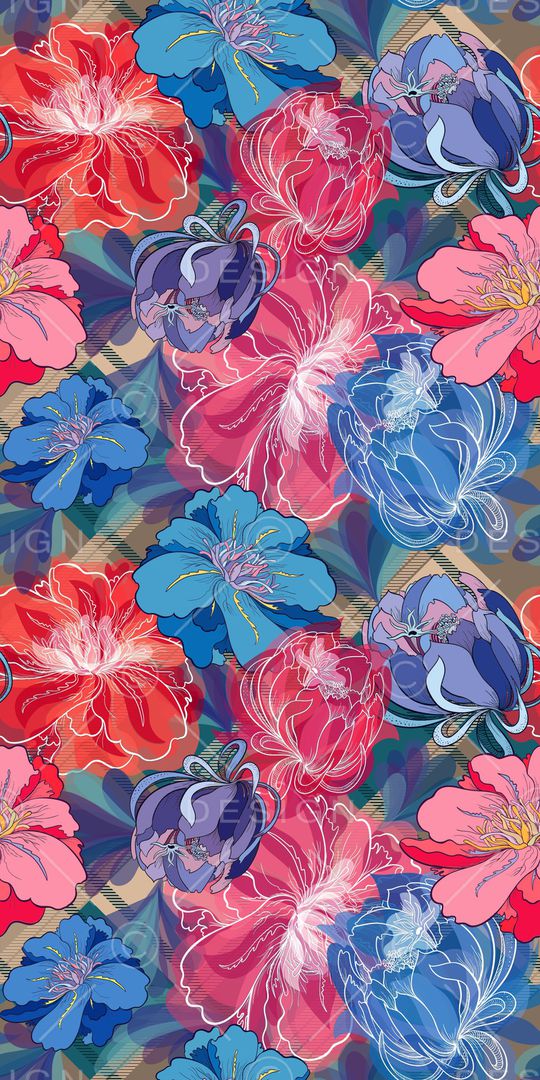 抽象印花华亿平台图片