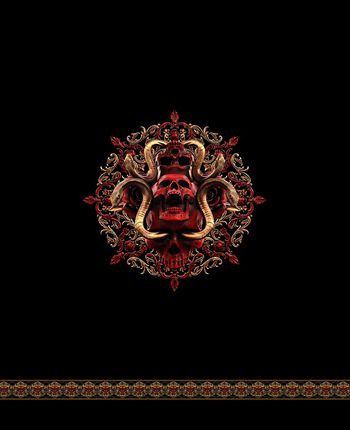 红骷髅头印花华亿平台图片