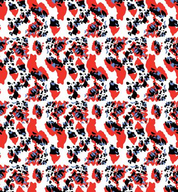 Atlein 国际大牌 手绘插画 红蓝黑乱点印花华亿平台图片