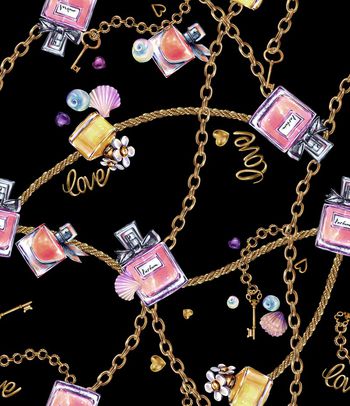 1198391-190416l链条香水瓶黑