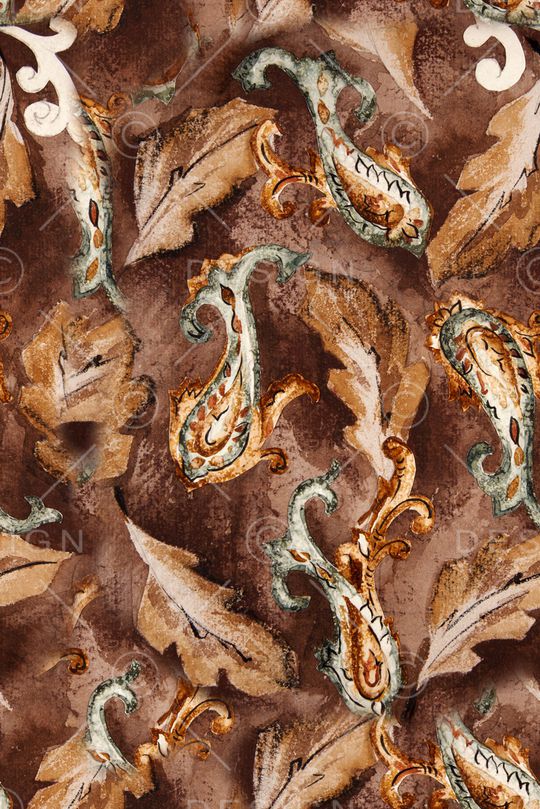 佩斯利印花华亿平台图片