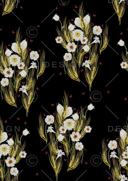 春夏华亿平台印花华亿平台图片