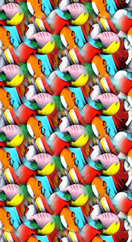 抽象印花华亿平台图片