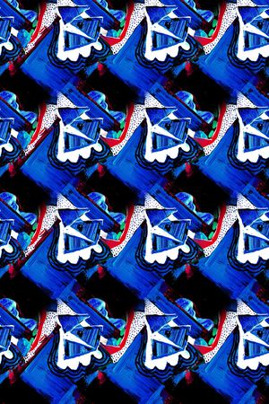 抽象印花华亿平台图片