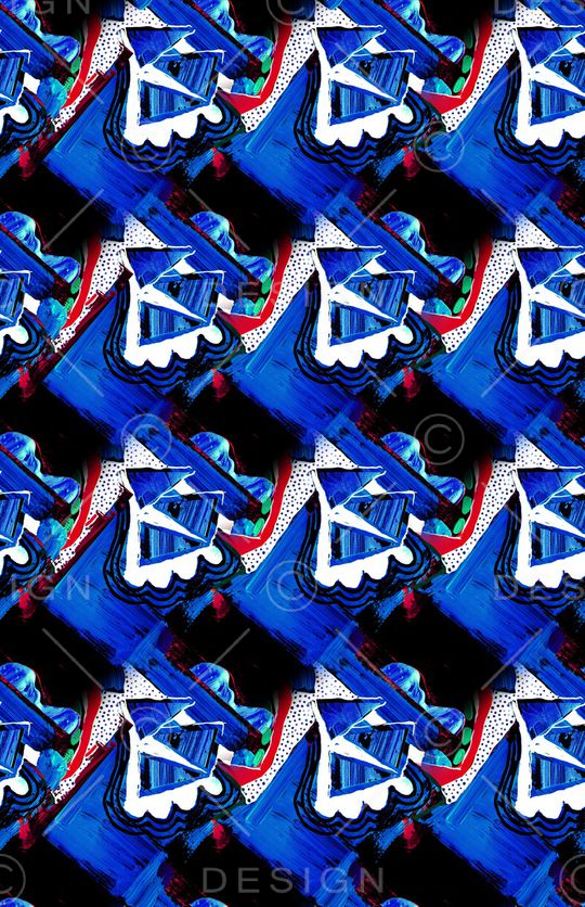 抽象印花华亿平台图片