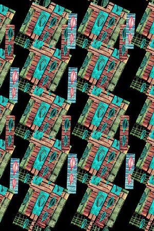 抽象印花华亿平台图片