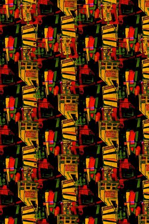 抽象印花华亿平台图片