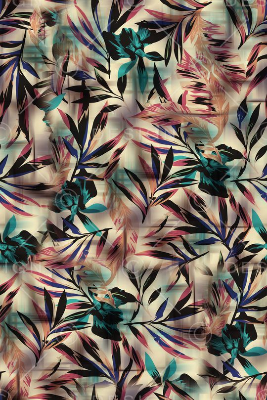 真丝印花华亿平台图片