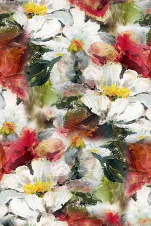 春夏华亿平台印花华亿平台图片