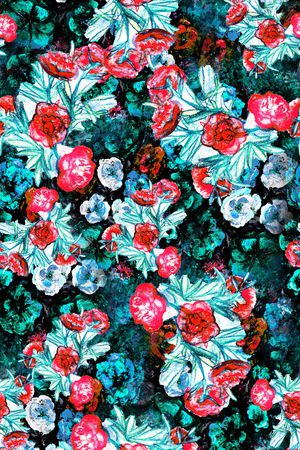 花卉印花华亿平台图片