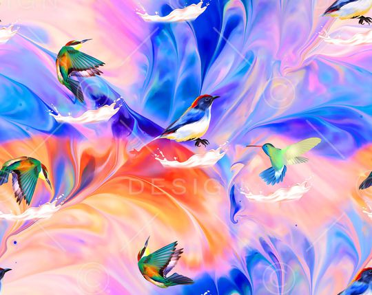 彩底花卉印花华亿平台图片