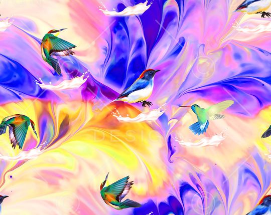 彩底花卉印花华亿平台图片