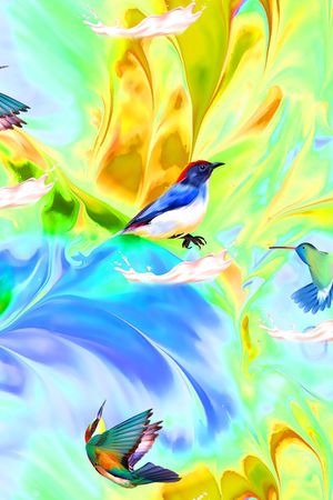 彩底花卉印花华亿平台图片