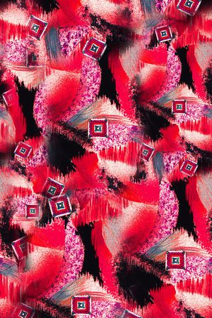 几何印花华亿平台图片