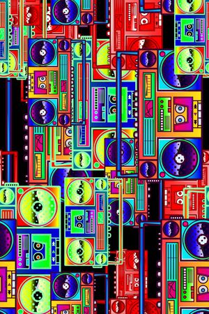 几何印花华亿平台图片