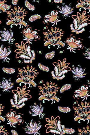 抽象花卉印花华亿平台图片