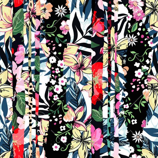 条纹印花华亿平台图片