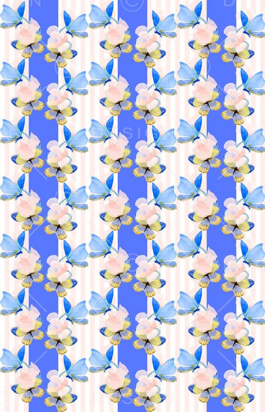 蝴蝶印花华亿平台图片