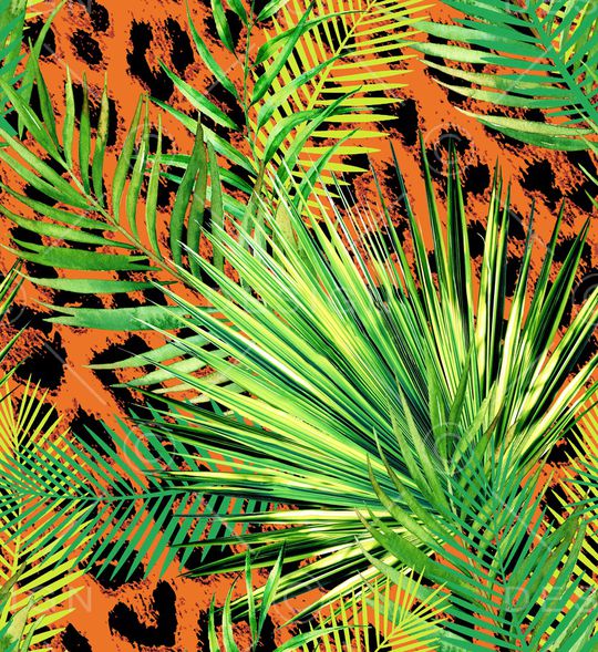 豹纹印花华亿平台图片