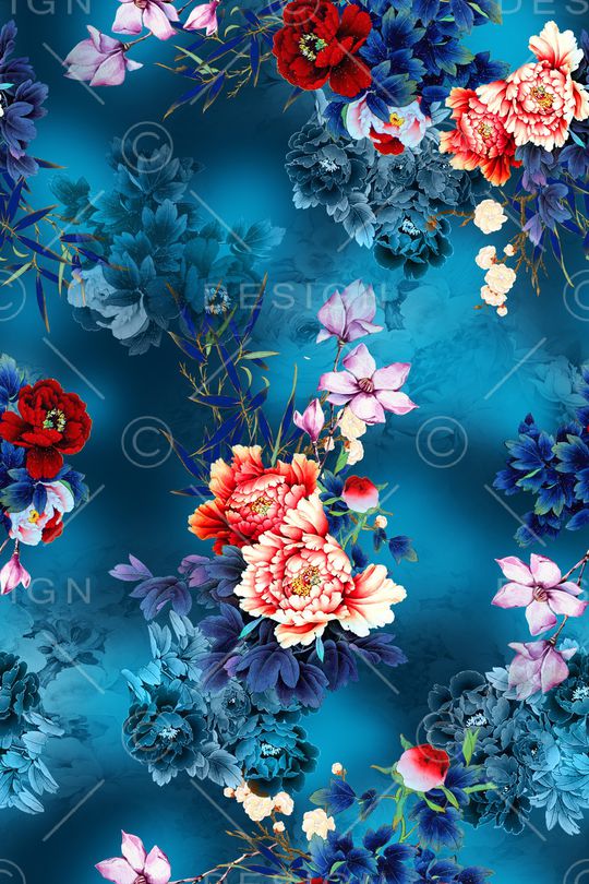 真丝印花华亿平台图片