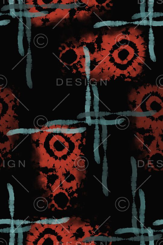 手绘线条笔触印花华亿平台图片