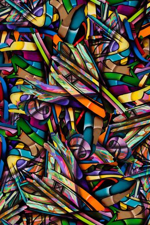 抽象印花华亿平台图片