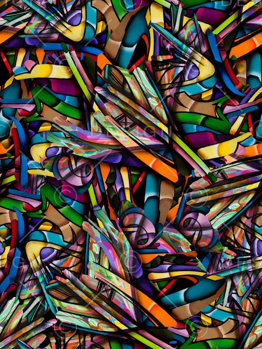 抽象印花华亿平台图片