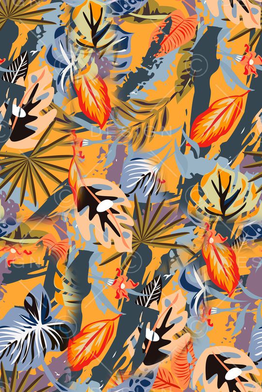 春夏华亿平台印花华亿平台图片