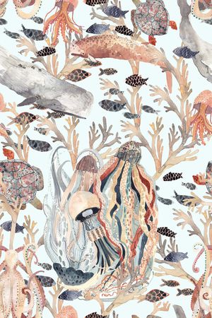 手绘印花华亿平台图片