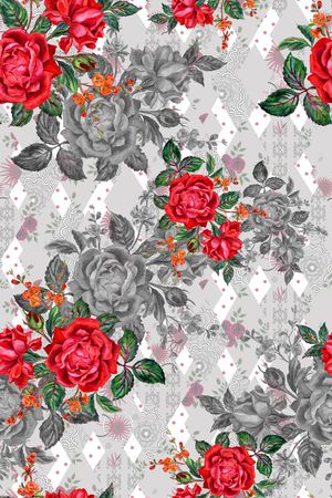 旗袍印花华亿平台图片